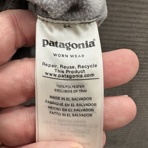 Patagonia Sweater Women Medium Gray Polyester Walking Outdoors Hiking Exploring. - Picture 10 of 10
